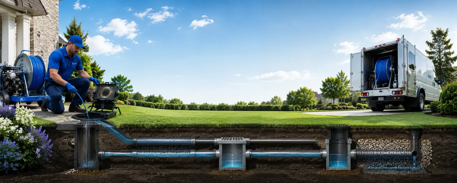 Outdoor drain cleaning information for Birch Run, MI